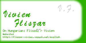 vivien fliszar business card